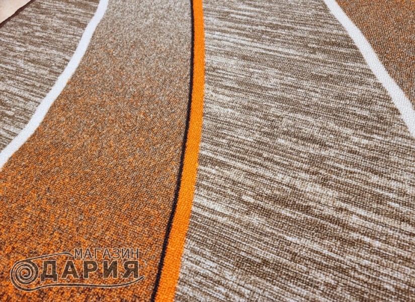 Мокетен килим ERIKA 8012 beige/orange елипса